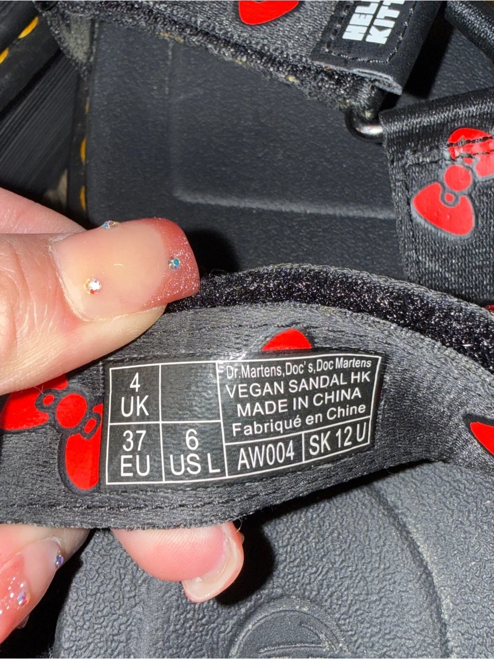 rare dr. martens x hello kitty vegan platform sandals